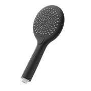 Doccetta tonda 26,5 cm in ABS nera con 3 getti Hidra