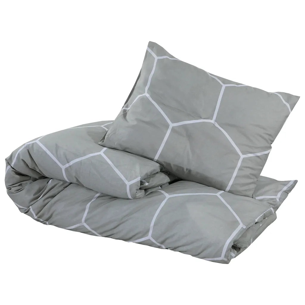 Set Copripiumino Grigio 200x200 cm in Cotone CFW4594080