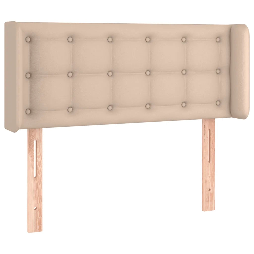 Testiera | Testata Cappuccino a LED 103x16x78/88 cm in Similpelle