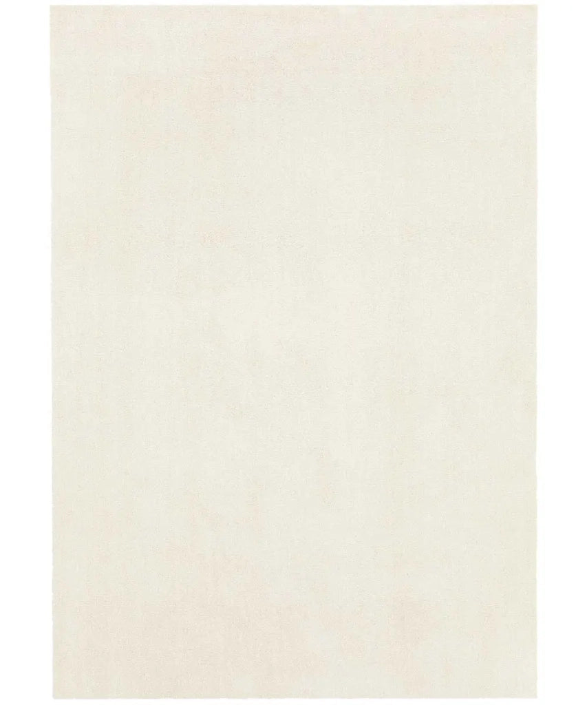 Tappeto FEEL CREMA cm.200x290 tinta unita moderno, pelo morbido resistente e lavabile in lavatrice