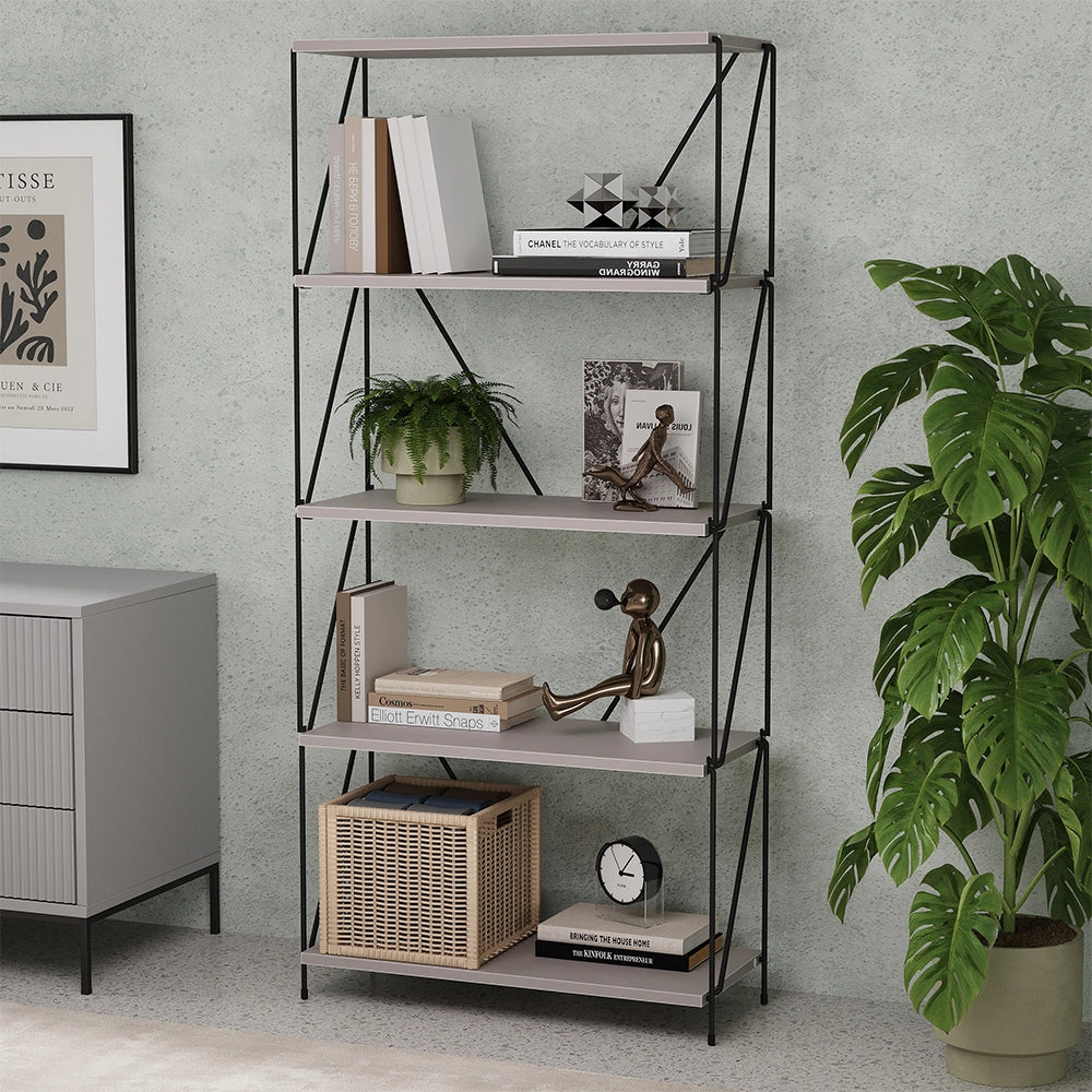 Vicco Scaffale Grigio/nero 60 x 134.5 cm