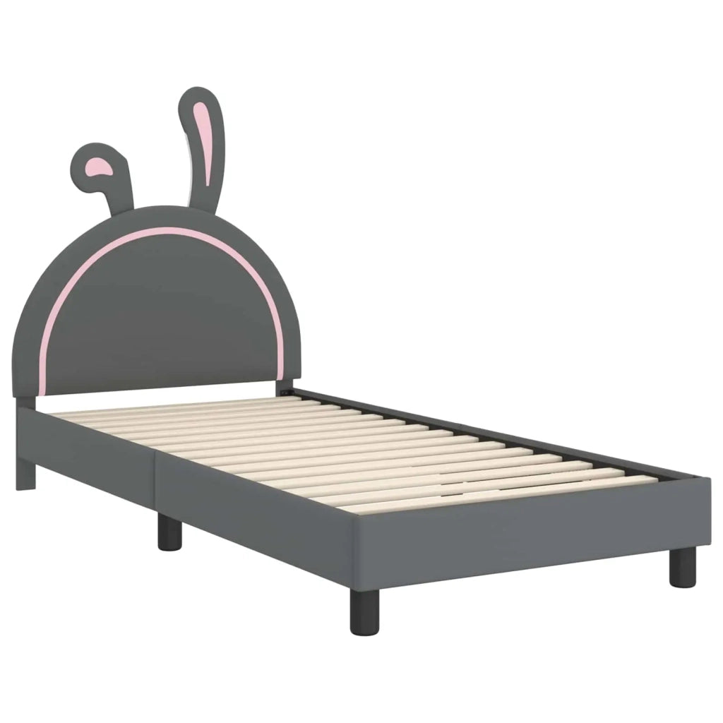 Struttura letto bambini con testata-Giroletto per bambini Grigio Chiaro 90 x 200 cm 816813