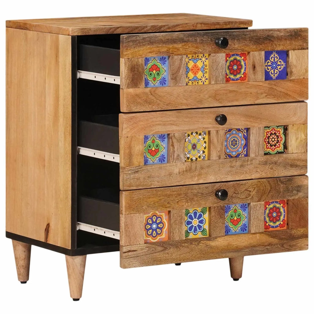 Armadio da Notte con cassetto Naturale 50 x 33 x 62 cm 4018269