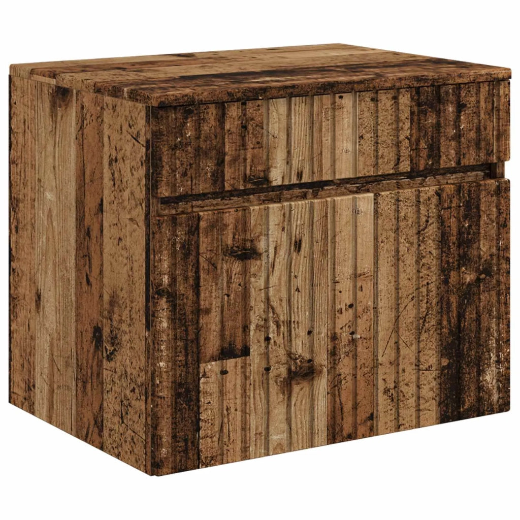 Set di Armadi da Bagno 4 pz Legno antico Legno ingegnerizzato 3406629