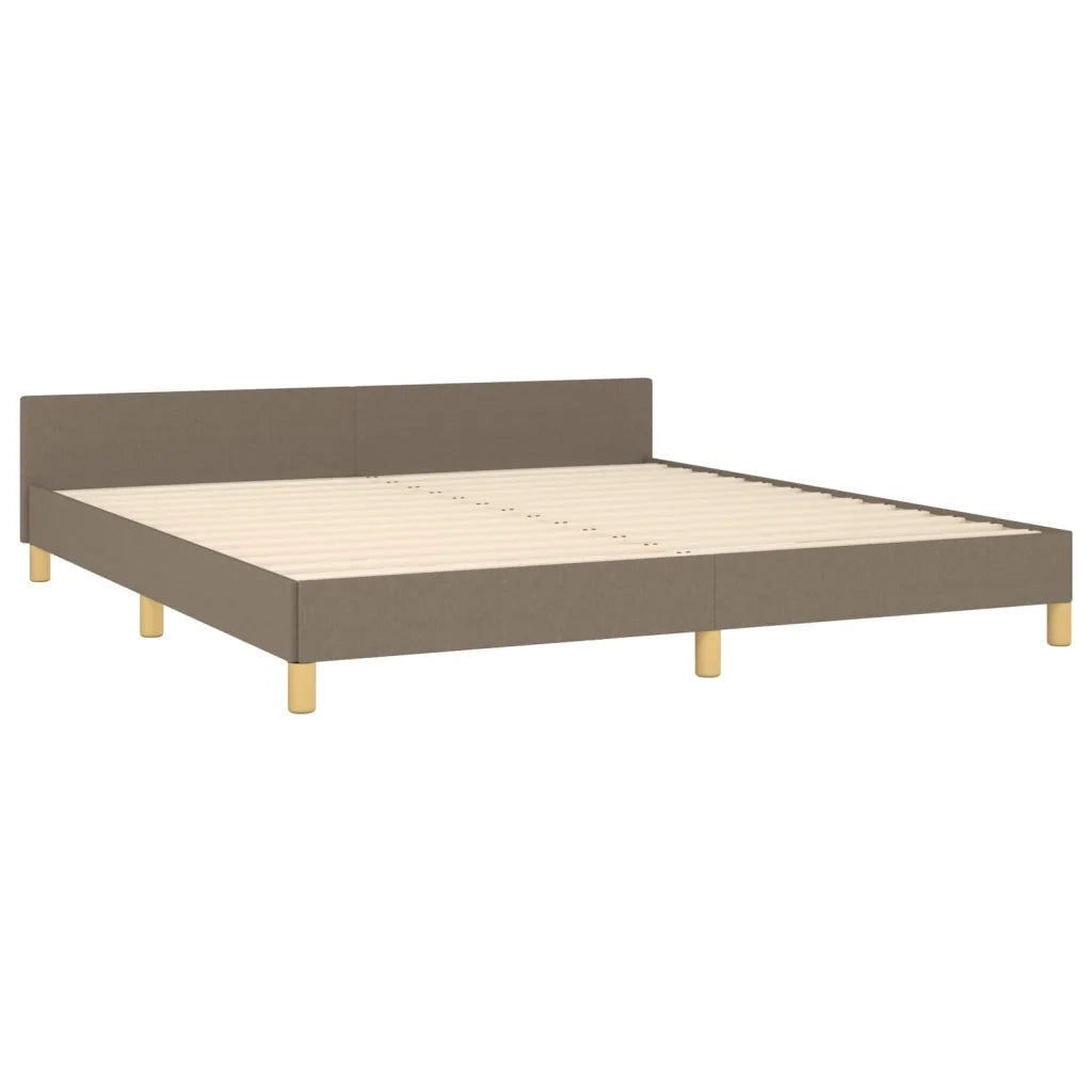 Giroletto senza Materasso-Struttura Letto Tortora 160x200 cm in Tessuto
