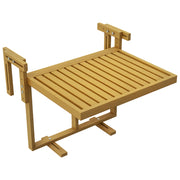 Tavolino Pieghevole Regolabile ¨C Zephmum ¨C Legno Naturale 50x50x50