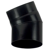 Curva 30 DN 125 smaltato verniciato 600 gradi per stufa a legna tubo nero acciaio CE Made in Italy