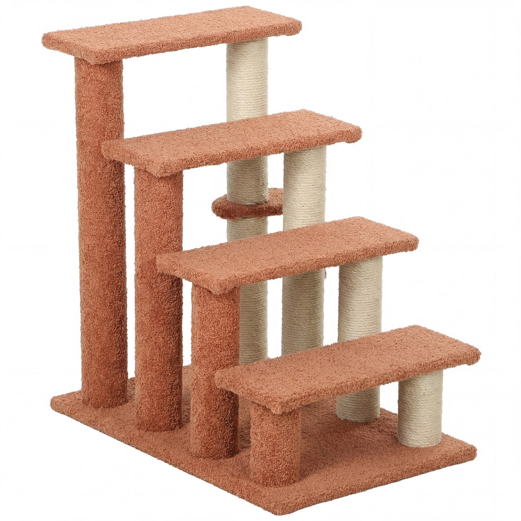 Scaletta per Gatti 4 Livelli ¨C Minimal ¨C 60x40x64 cm Marrone