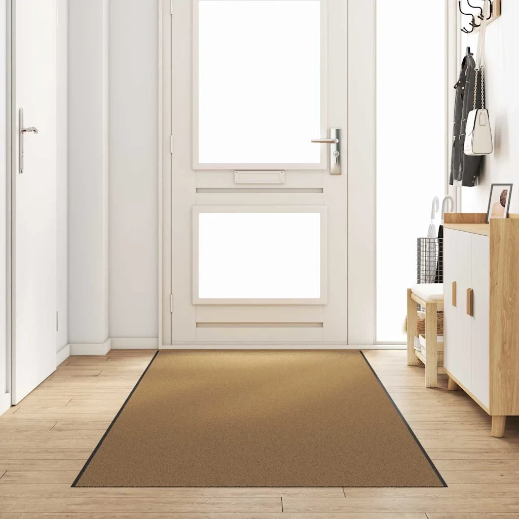 Tappetino Altro Crema e Nero 120 x 350 cm Poliammide e PVC 4100755