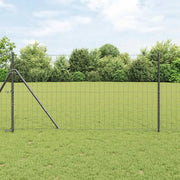 Recinzione Euro Grigio 1,2 x 10 m Ferro rivestito in PVC 42004502