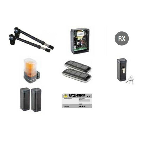 KIT AUTOMAZIONE PER CANCELLI A BATTENTE GIBIDI KIT AGO424E K164/BFSLT ORIGINALE