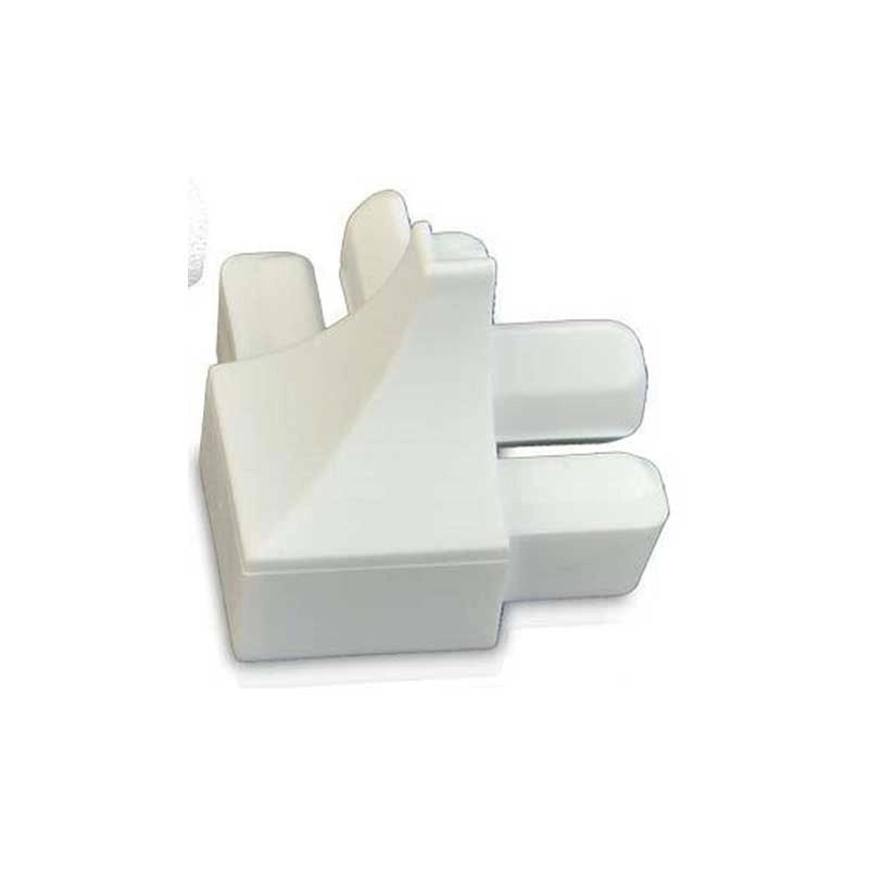 Raccordo per sguscio in plastica bianco : Modello - INTERNO H8MM