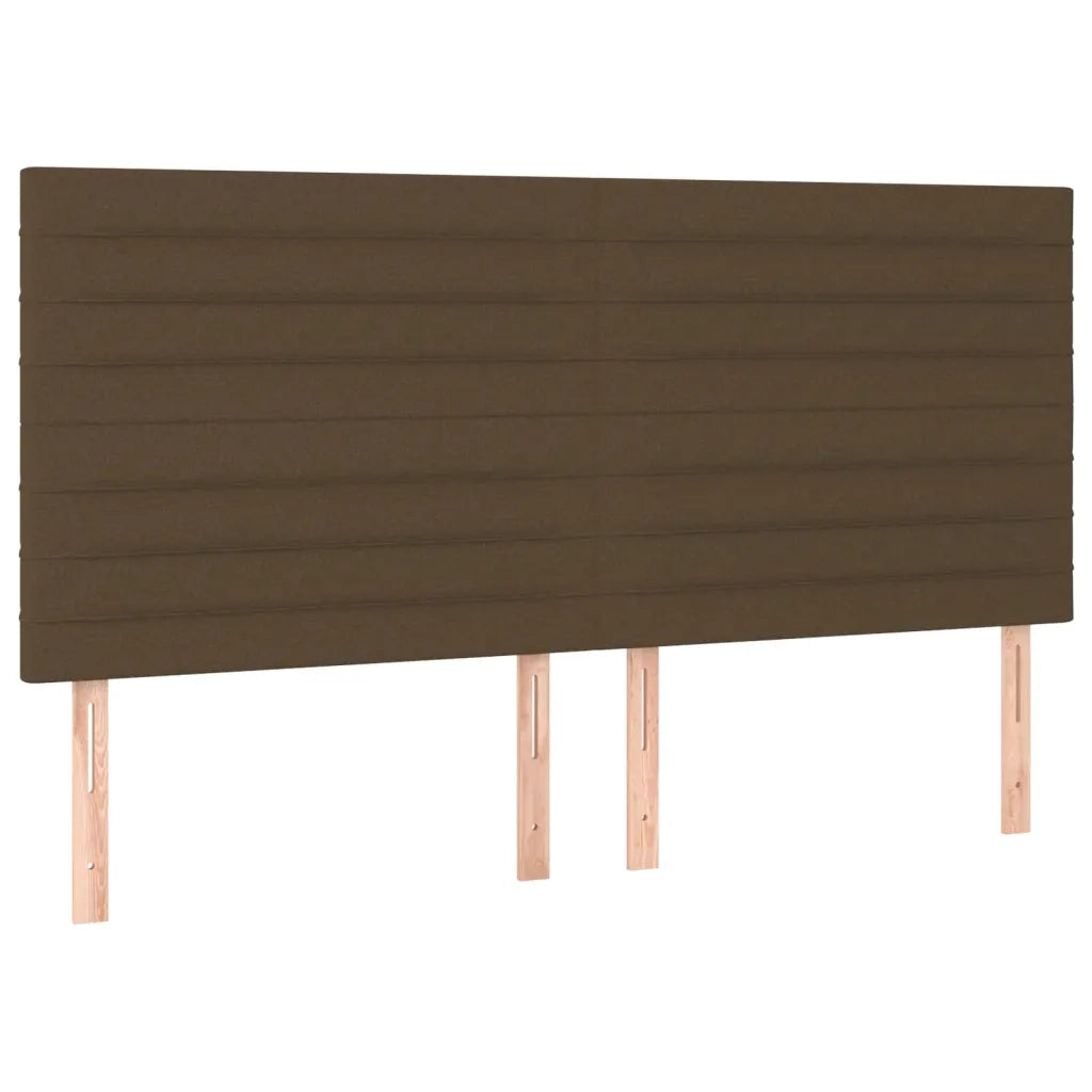 Letto matrimoniale | Letto per adulti | Giroletto senza Materasso Marrone Scuro 160x200 cm Tessuto