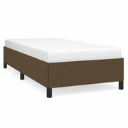 Letto singolo | Letto per adulti | Giroletto senza Materasso Marrone Scuro 80x200 cm Tessuto