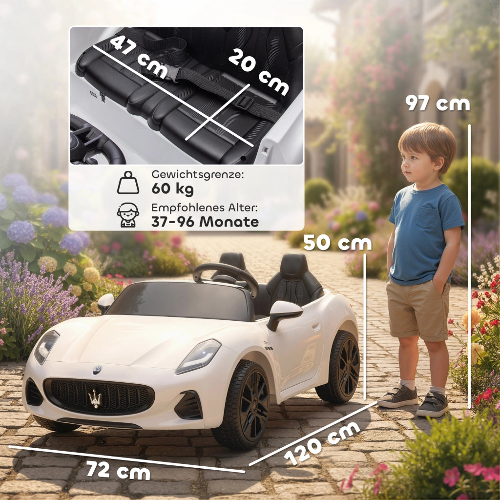 Auto Elettrica per Bambini Maserati ¨C Minimal ¨C Bianco