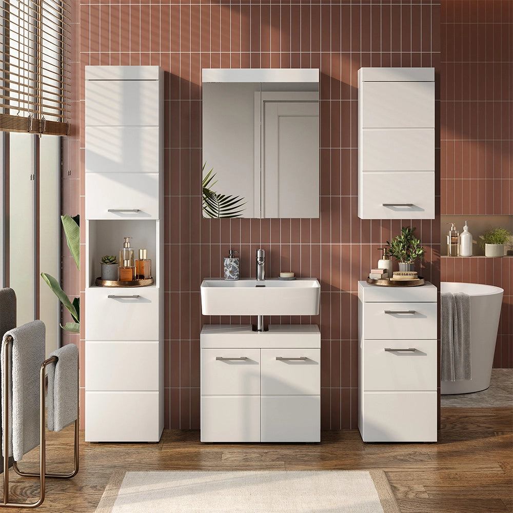 Specchio contenitore bagno Luna Bianco 60 x 77 cm Vicco