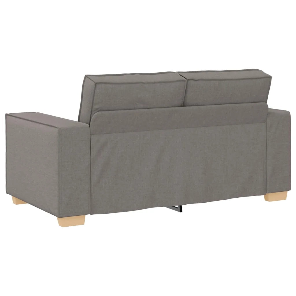 Divano a 2 posti tortora 160x78x84 cm in tessuto 4104976