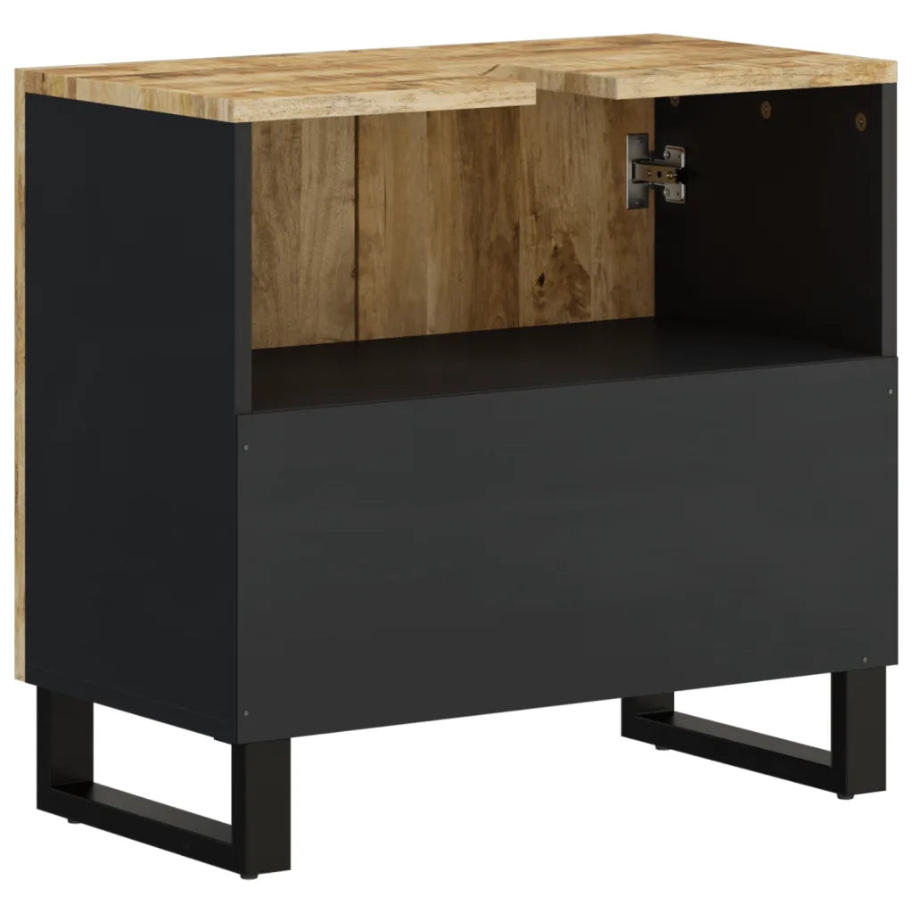 Mobile Lavabo-Armadietto da bagno 62x33x58cm Legno Massello Mango Legno Multistrato 199671