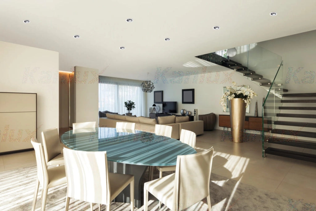 Kanlux GLOZO anello faretto incasso tondo GU10 10W bianco
