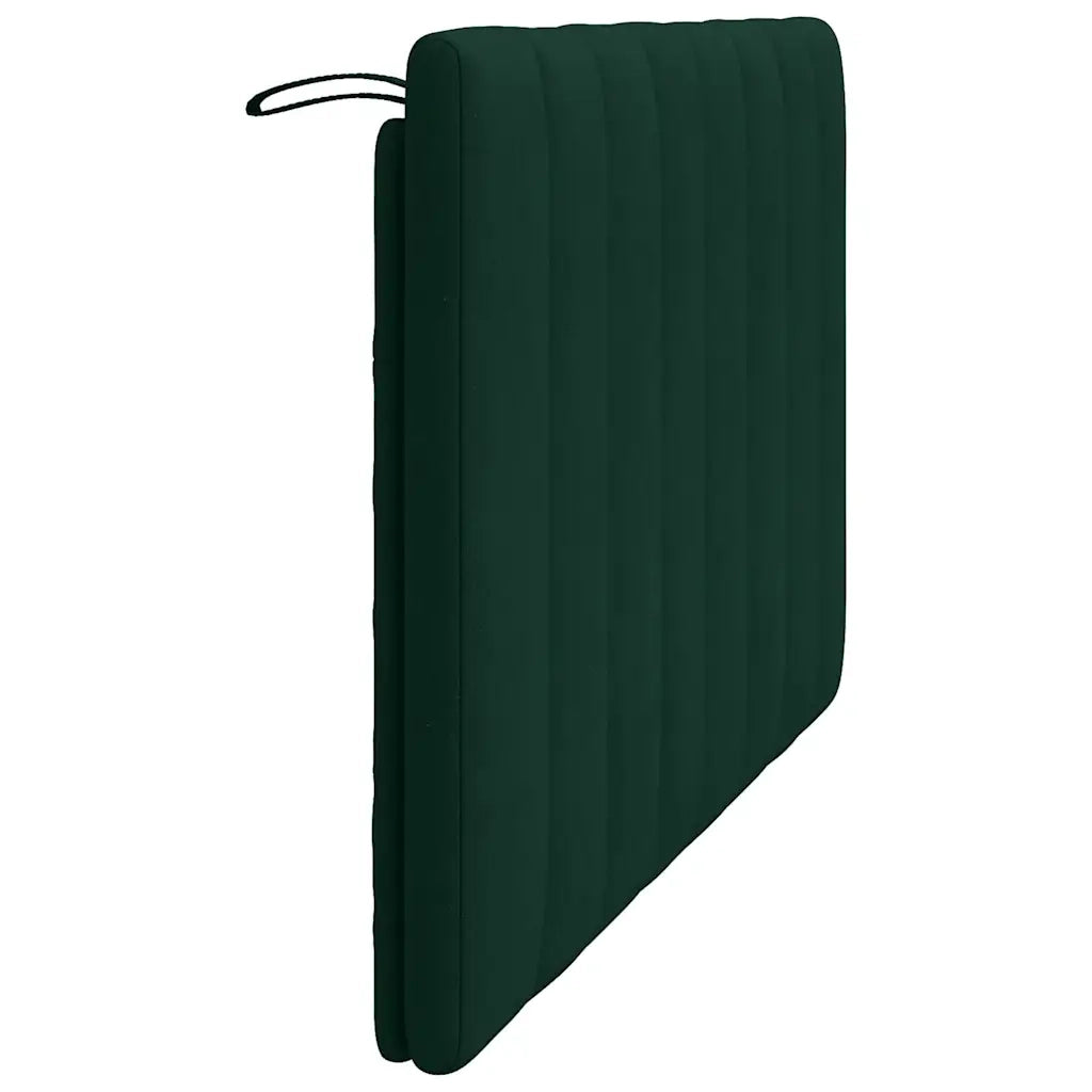 Cuscino Testiera Hanko Verde Scuro 140 cm in Velluto 374672