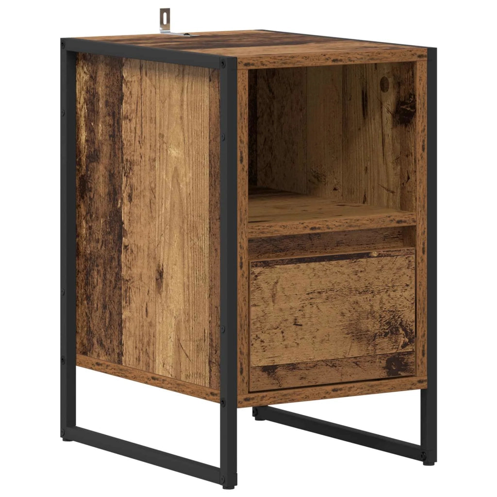 Comodino | Armadio da Notte | Mobiletto da notte Legno vecchio 39,5 x 30 x 50 cm Legno multistrato