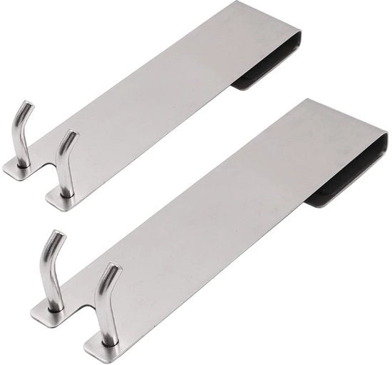 Haken per doccia in acciaio inossidabile - 2 pezzi - resistente alle graffi - antiscivolo - adatto per doccia senza vetrata - fissaggio solido - haken per doccia