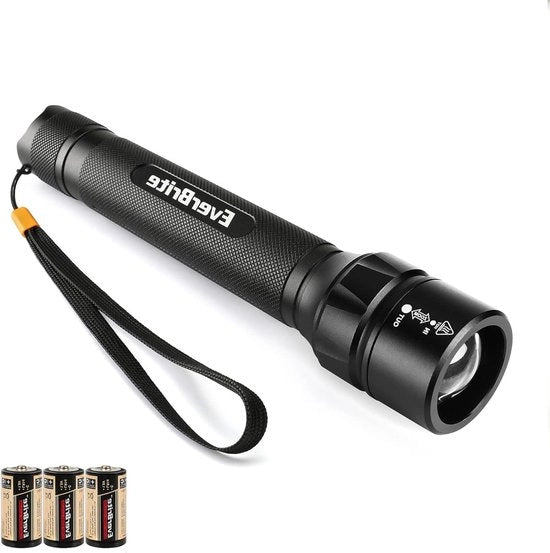 Lampada LED portatile - luminosità superiore a 600 lumen - 4 modalità - potente - impermeabile - all'aperto - campeggio - escursioni - lampada da regalo