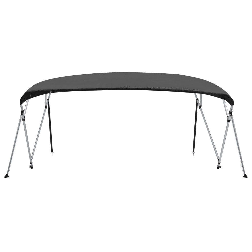 Bimini di Prua Tendalino 4 Archi-Tenda da Sole per Bimini di Prua Antracite 243x(230-244)x137 cm