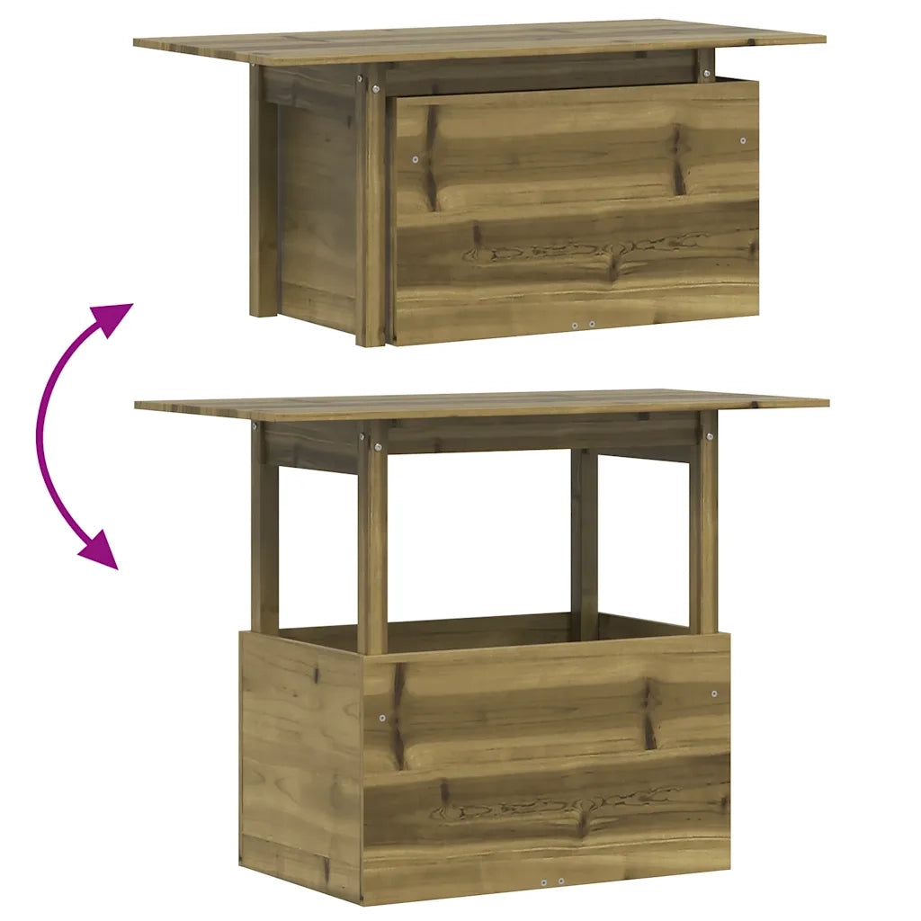Tavolo da Giardino 100x50x75 cm in Legno Impregnato di Pino 844912
