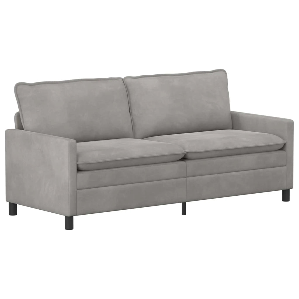 Set di divani 2 pcs Grigio Chiaro Velluto 3417127