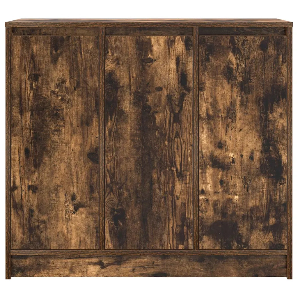 Credenza Rovere Fumo 85x34x76 cm in Legno Multistrato 861629