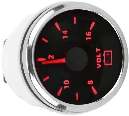 Sanzioniometro 52mm - IP67 Resistente all'Acqua - 9-32V Tensione di Lavoro - Alta Precisione - Installazione Facile - Consumo di Corrente Basso - Voltmetro