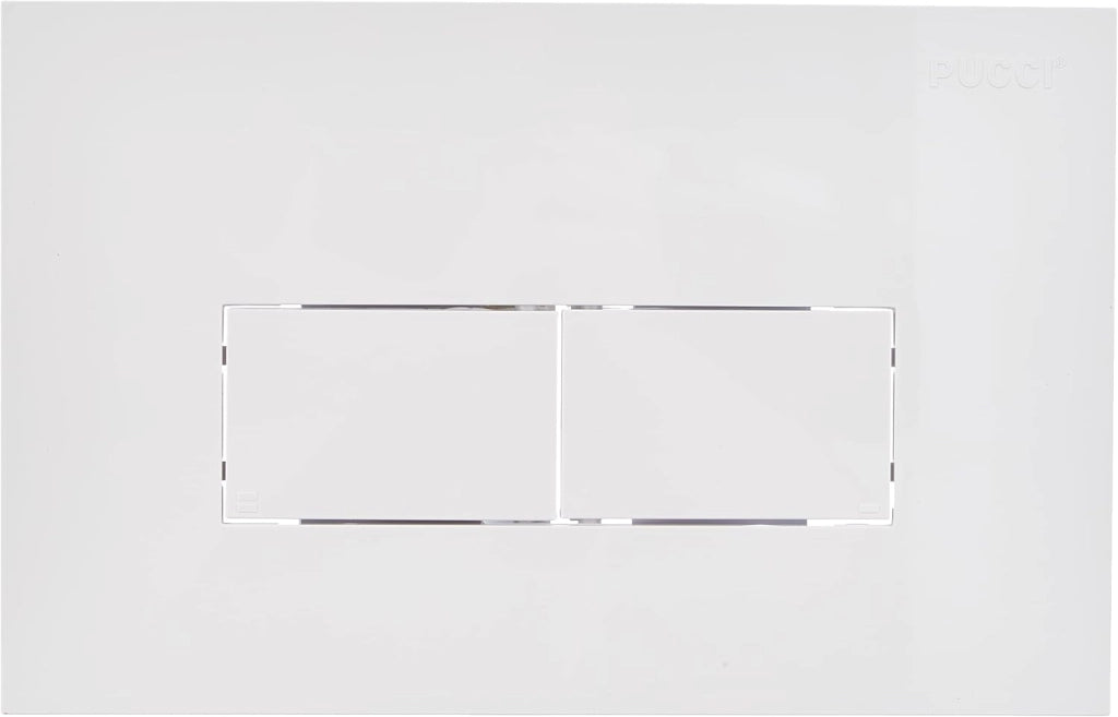 PLACCA PER CASSETTA INCASSO PUCCI ECO 2 PULSANTI LINEA MOD.2014- Bianca- PUCCI- pezzi 1