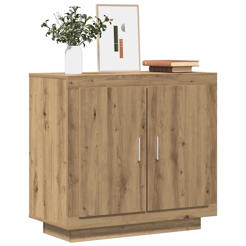 Credenza | Madia | Buffet da pranzo | Armadio da pranzo Rovere Artigianale 80x40x75 cm in Legno Multistrato