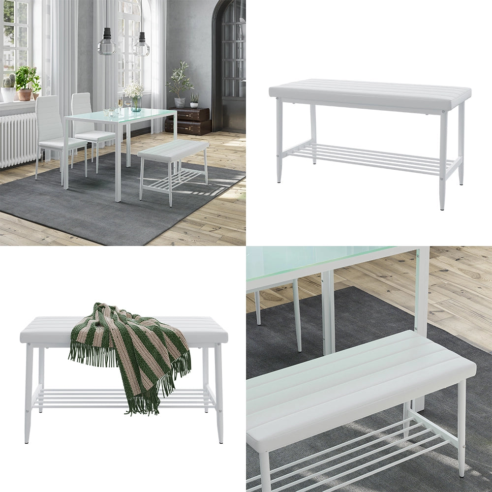 Vicco Panca Bianco 85 x 35 cm