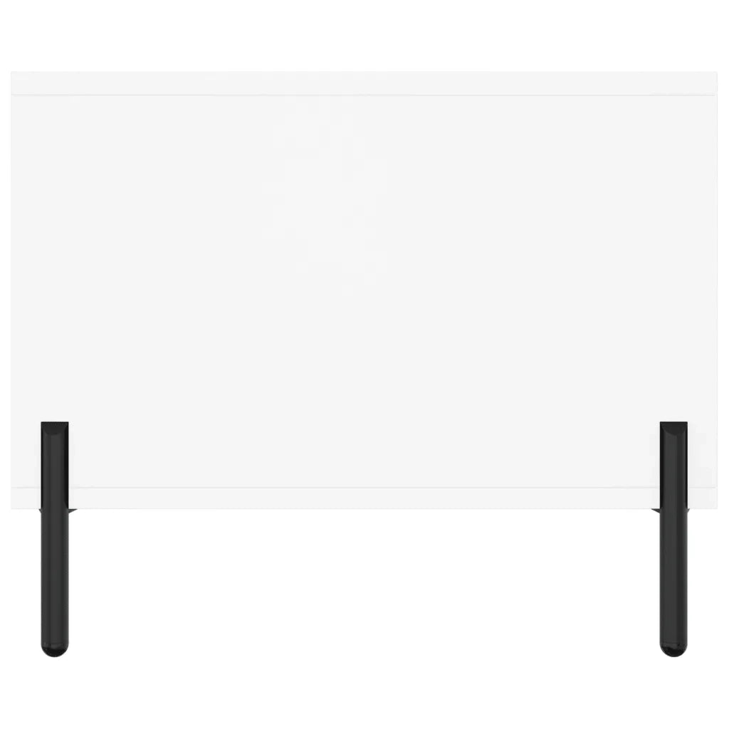 Tavolino da Salotto Bianco 102x50x40 cm in Legno Multistrato 829308