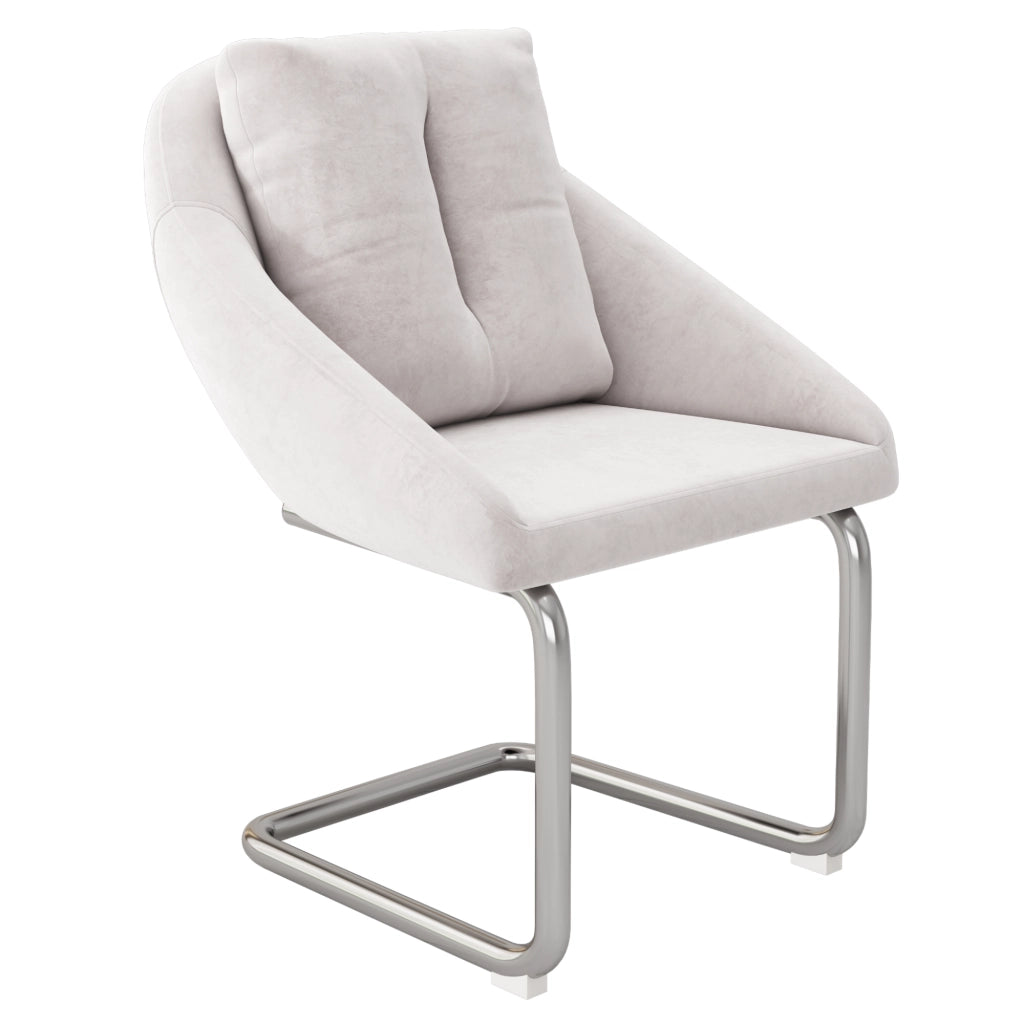SEDIA in velluto beige Set da 6 pezzi