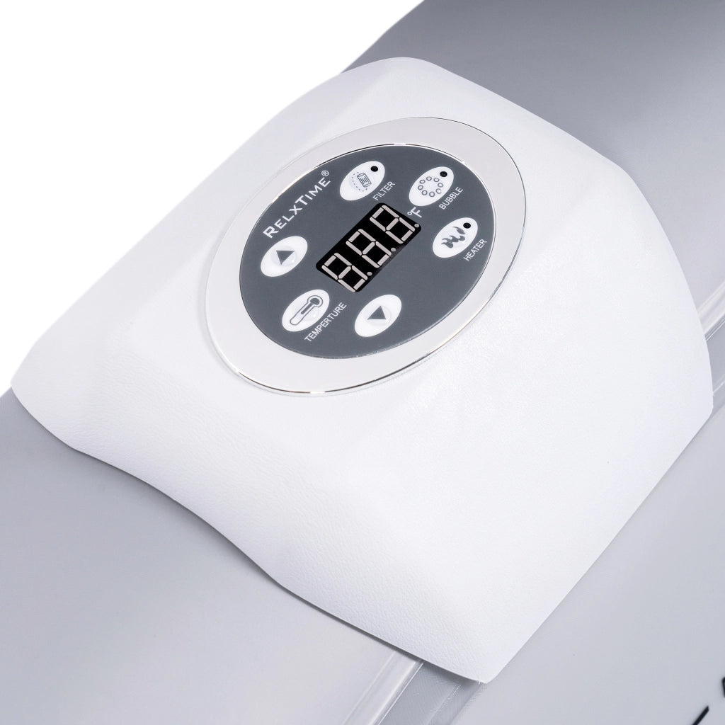 Spa gonfiabile quadrata 6 posti - RELXTIME - 130 getti - Grigio - Filtro e copertura inclusi