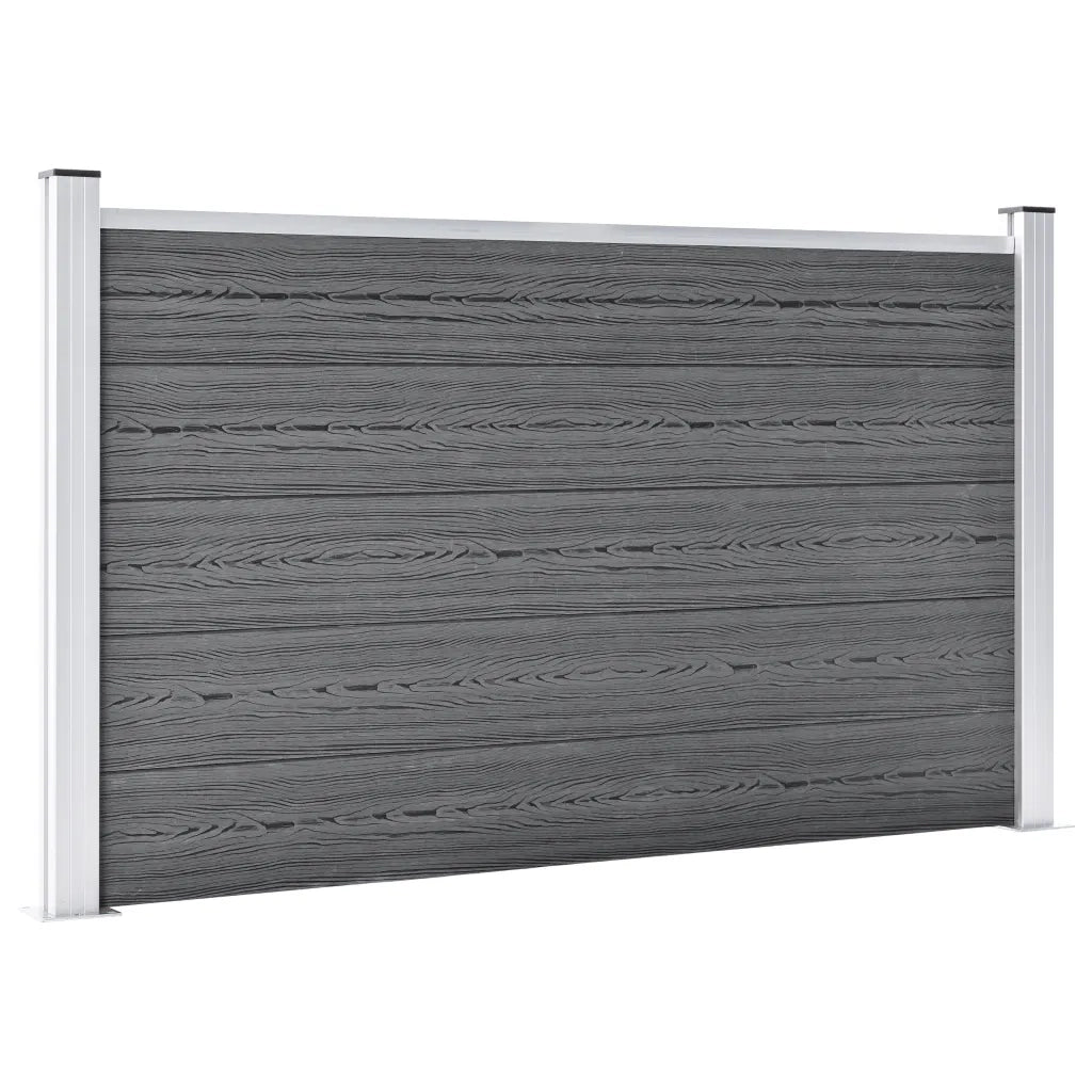 Recinzione da Giardino in WPC 353x106 cm Grigia 3053247