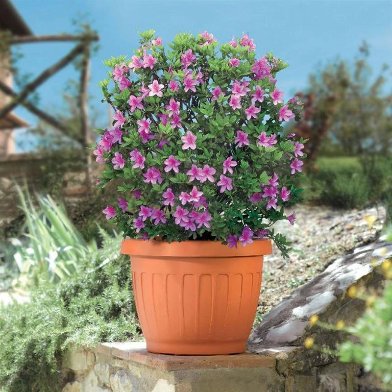BAMA VASO DA TERRA IN PLASTICA ROTONDO 25 CM COLORE TERRACOTTA
