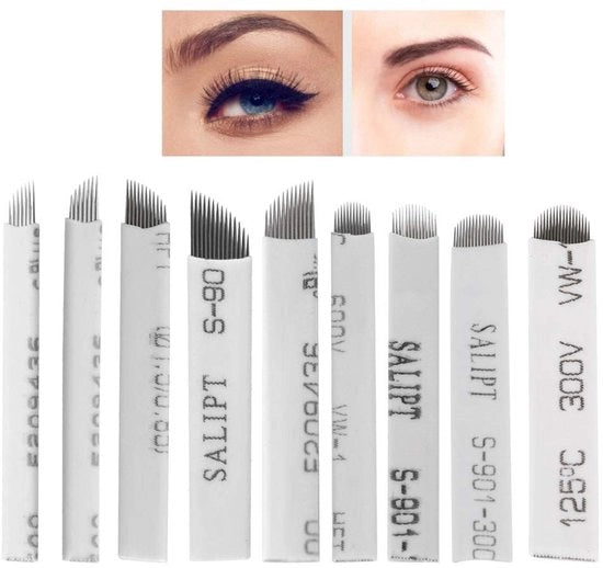 Kit di Microblading per Tatuaggio sopracciglia - Aghi sterili 0.25mm 7pin