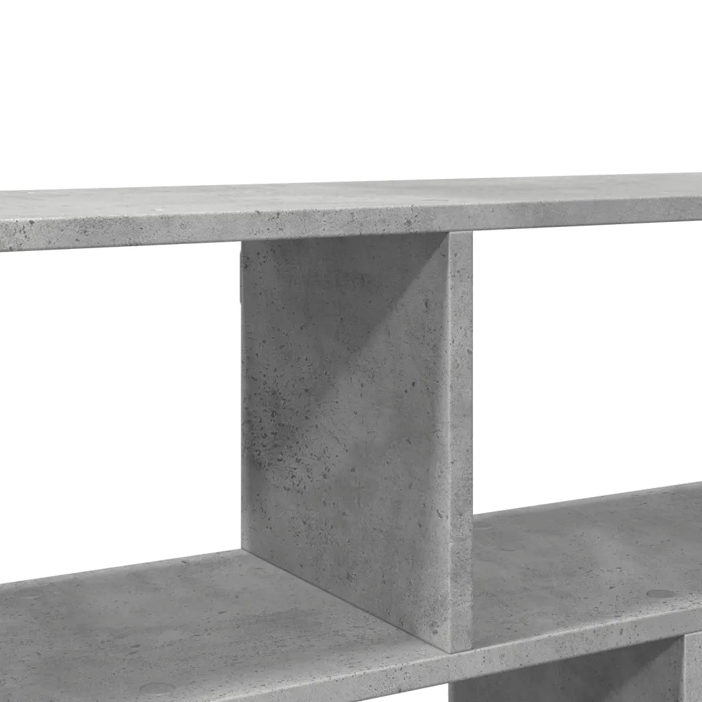 Scaffale a Muro | Mensola a parete Grigio Cemento 100x25x50 cm Legno Multistrato