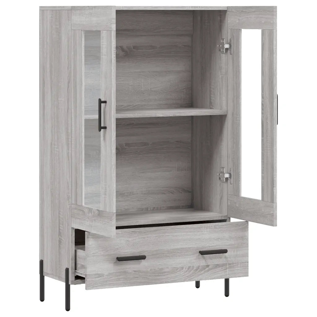 Credenza | Madia | Buffet da pranzo | Armadio da pranzo Grigio Sonoma 69,5x31x115 cm in Legno Multistrato
