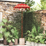 Ombrello balinese con base Rosso 95 x 95 x 260 cm 3356913