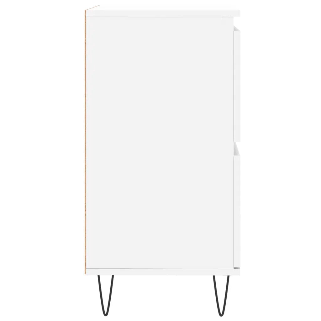 Credenze 2 pz Bianche in Legno Multistrato 3190173