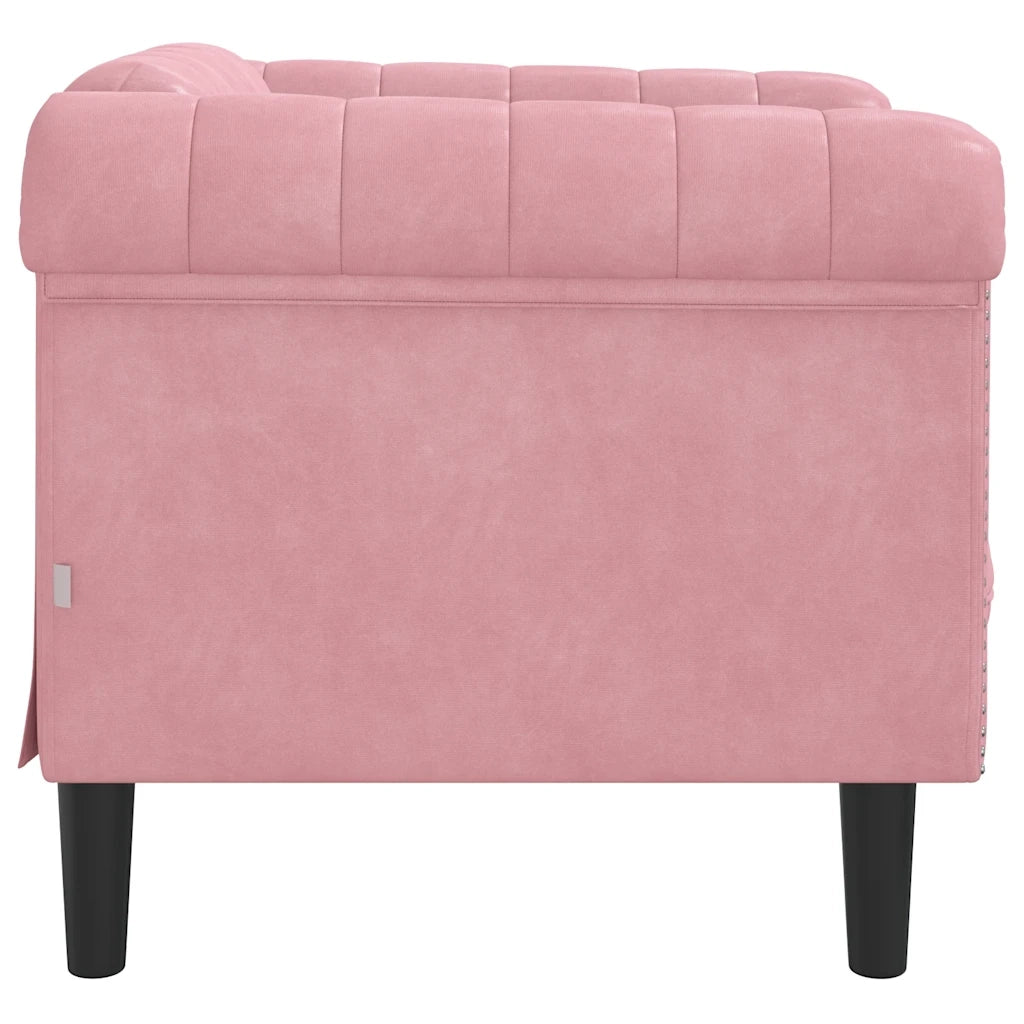 Divano Sedia-Poltrona Rosa in Velluto 551895