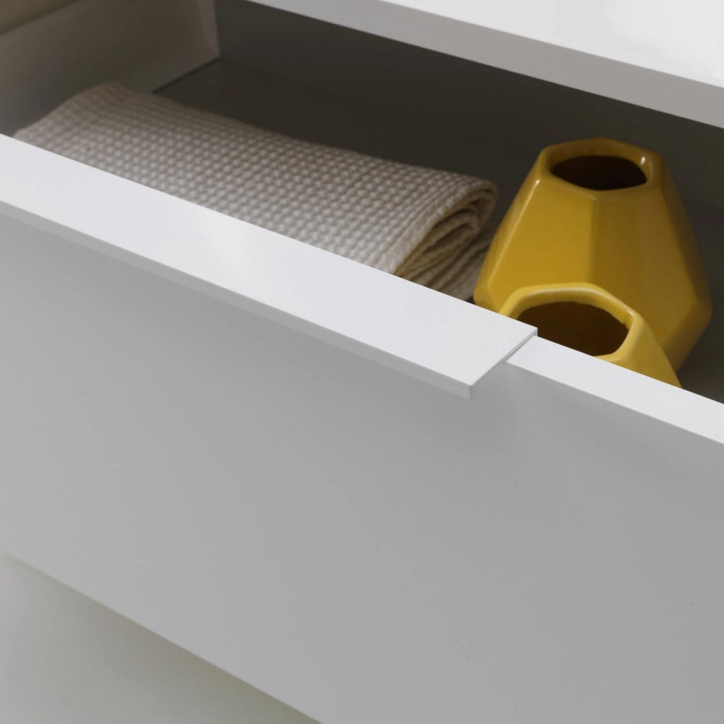Cassettiera con Ruote 2 Cassetti 35x38x57 cm in Legno TFT Kato Bianco Opaco