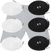 Set di 6 cinture di riserva in cotone per diverse articoli di abbigliamento in nero e bianco - Ideale per il rinnovo di abbigliamento sportivo