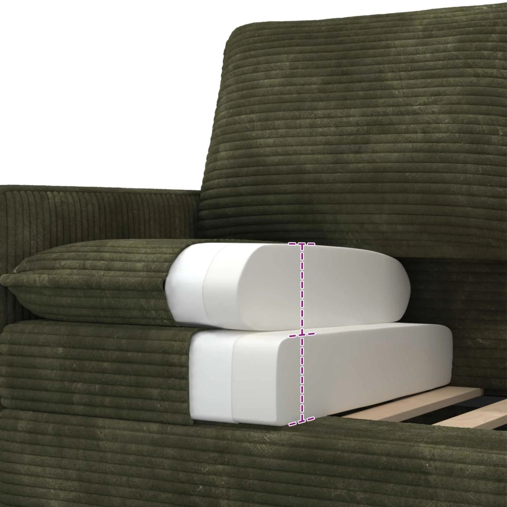Set di divani 2 pcs Verde Poliestere 3417057