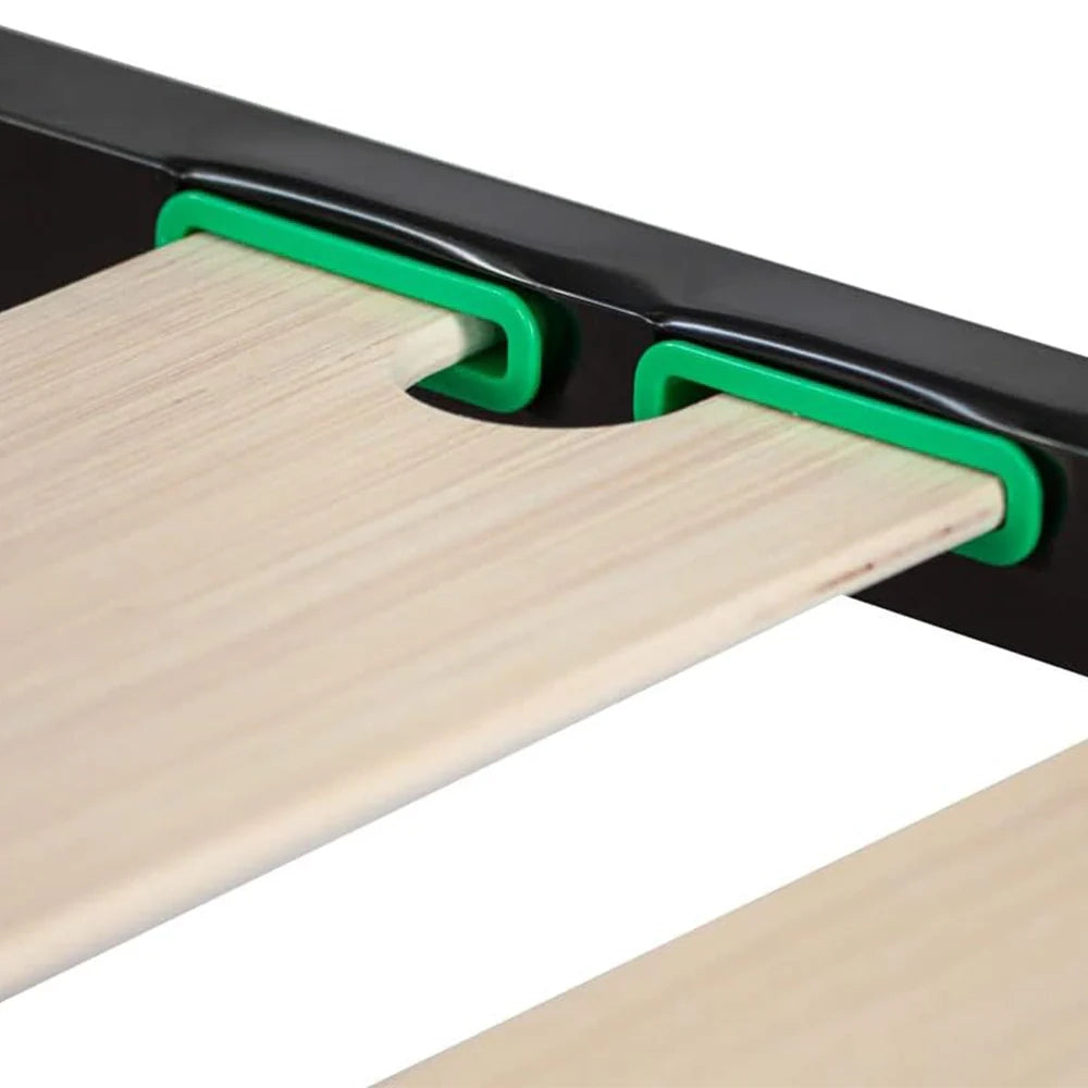 Rete ortopedica 160X190 7 doghe in betulla con 4 piedi |100% MADE IN ITALY| struttura in acciaio con angoli anti infortunistici e anti cigolio, altezza 34 cm